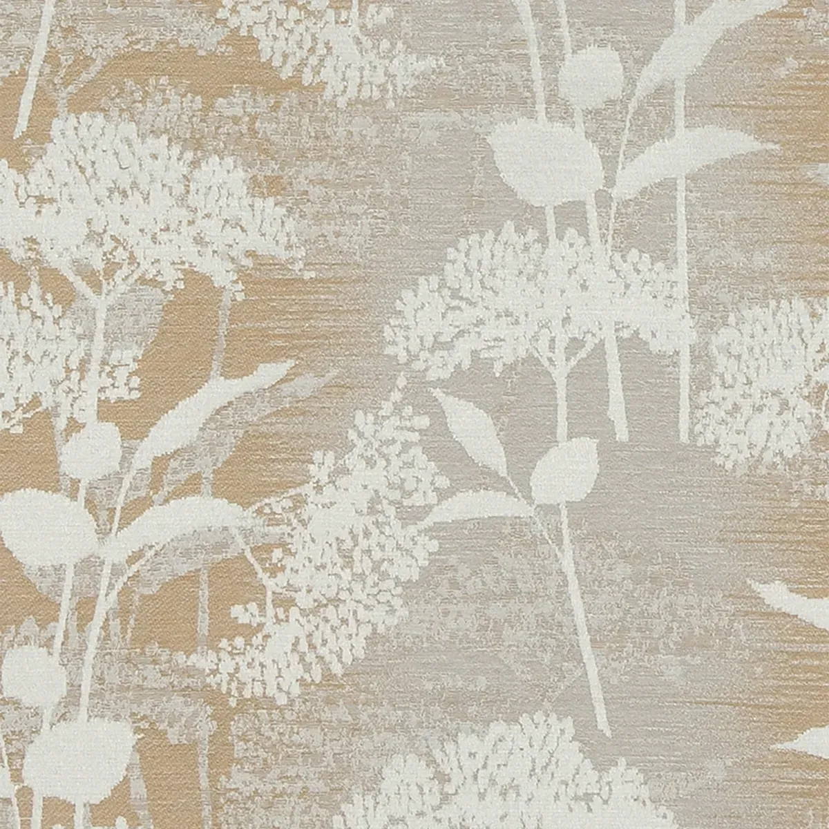 Trincao Ochre Curtain - Grey, Cotton Mix