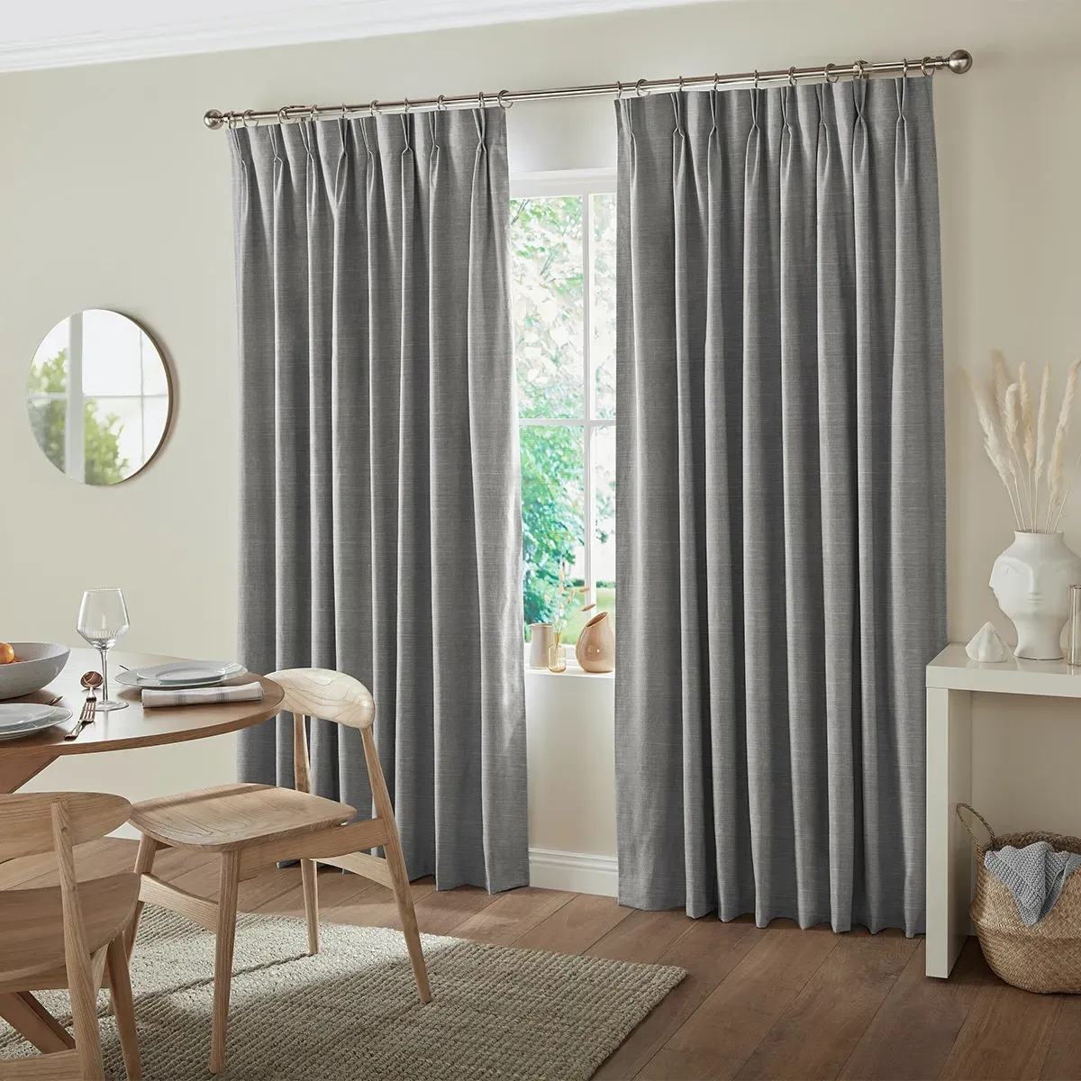 Tyson Curtain - Fog, Polyester