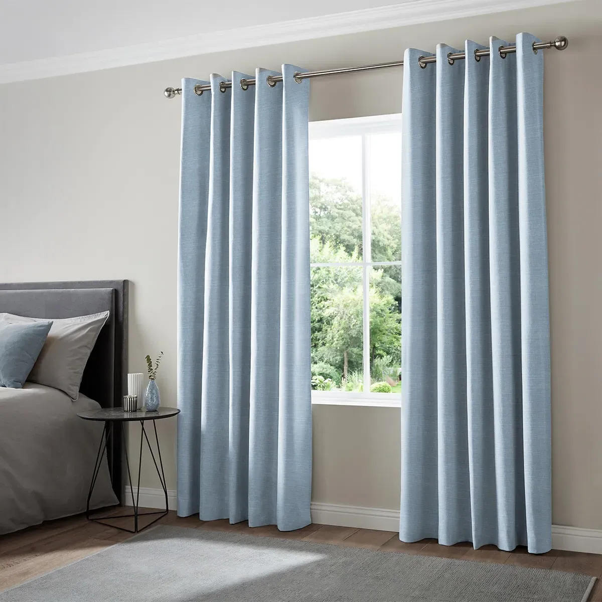 Tyson Curtain - Powder Blue, Polyester