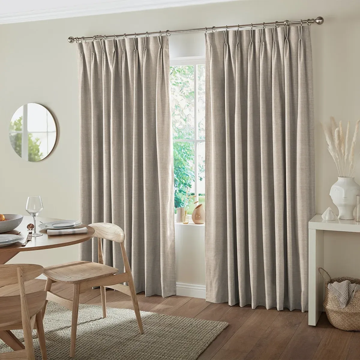 Tyson Curtain - Praline, Polyester