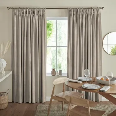 Tyson Curtain - Praline, Polyester