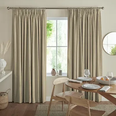 Tyson Curtain - Sand, Polyester