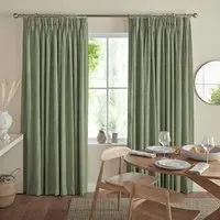 Virgil Made-to-Measure Curtain - Apple Green, Polyester