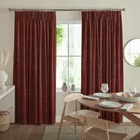 Virgil Made-to-Measure Curtain - Crimson, Polyester