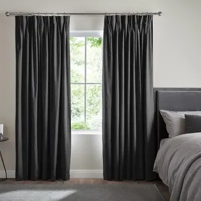 Virgil Made-to-Measure Curtain - Ebony, Polyester