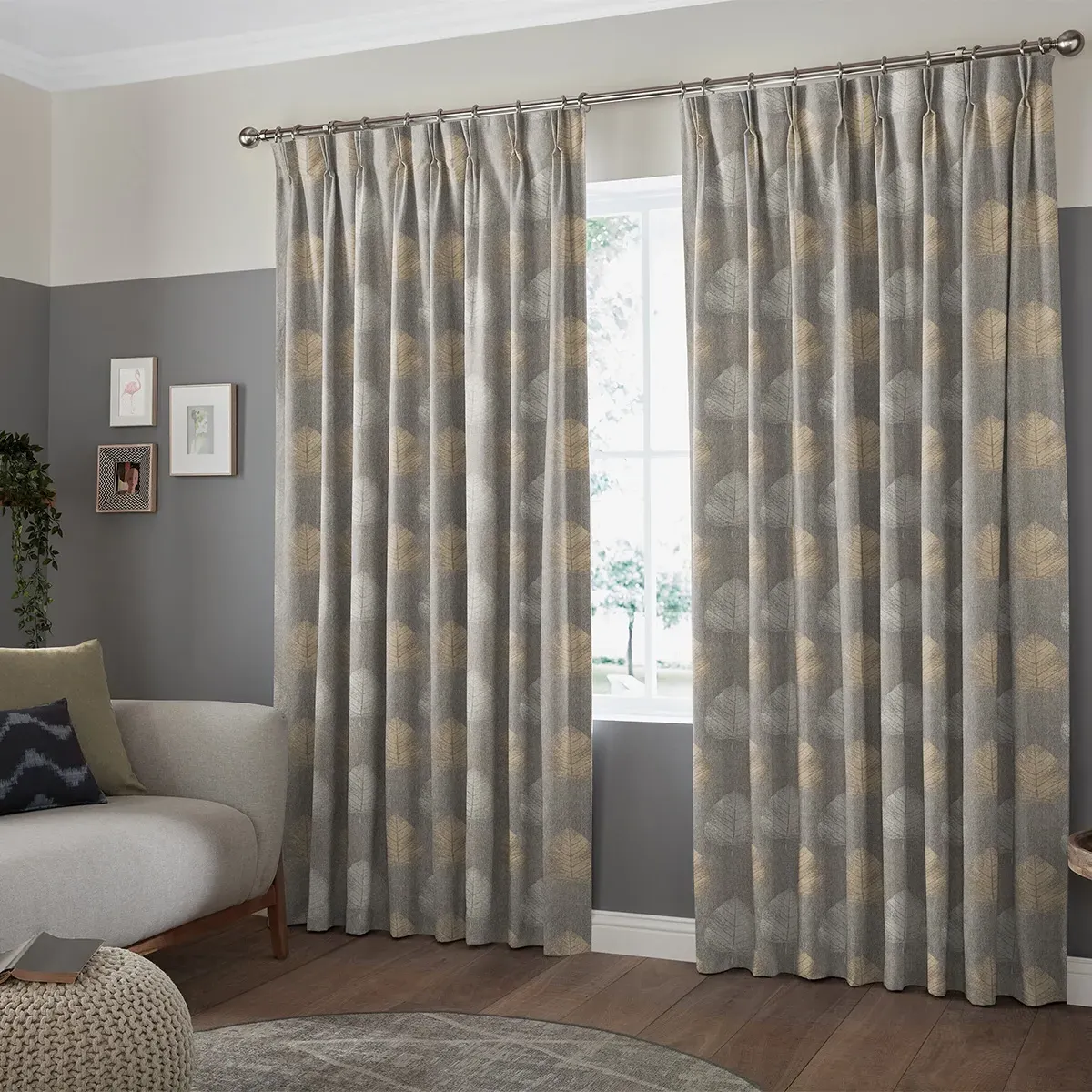 Youri Curtain - Graphite, Polyester