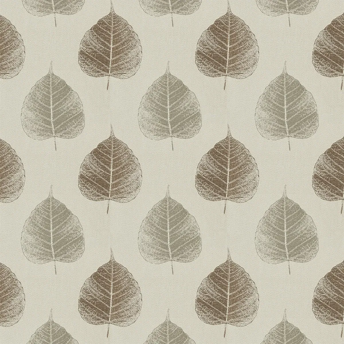 Youri Curtain with Floral Pattern - Terracotta, Polyester