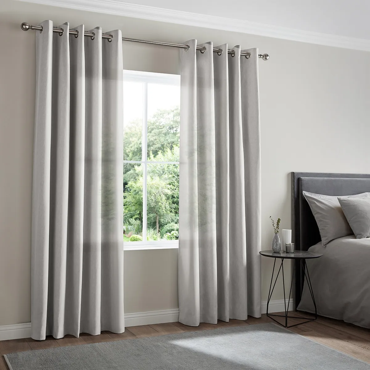 Zaha Fog Curtain - Light Grey