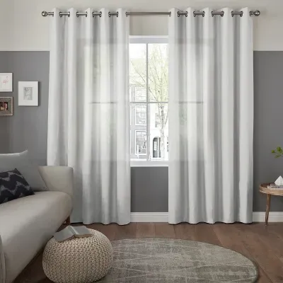 Zaha Ivory Curtain - Ivory White