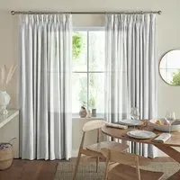 Zaha Linen Curtain - Light Brown