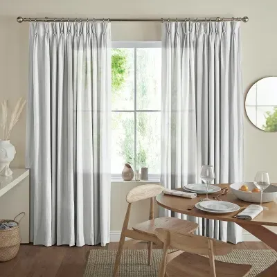 Zaha Linen Curtain - Light Brown