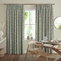 Zakaria Curtain - Olive, Cotton