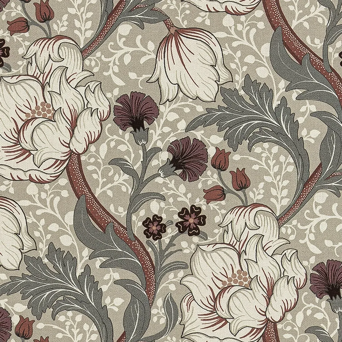 Zouma Curtain - Claret, Cotton