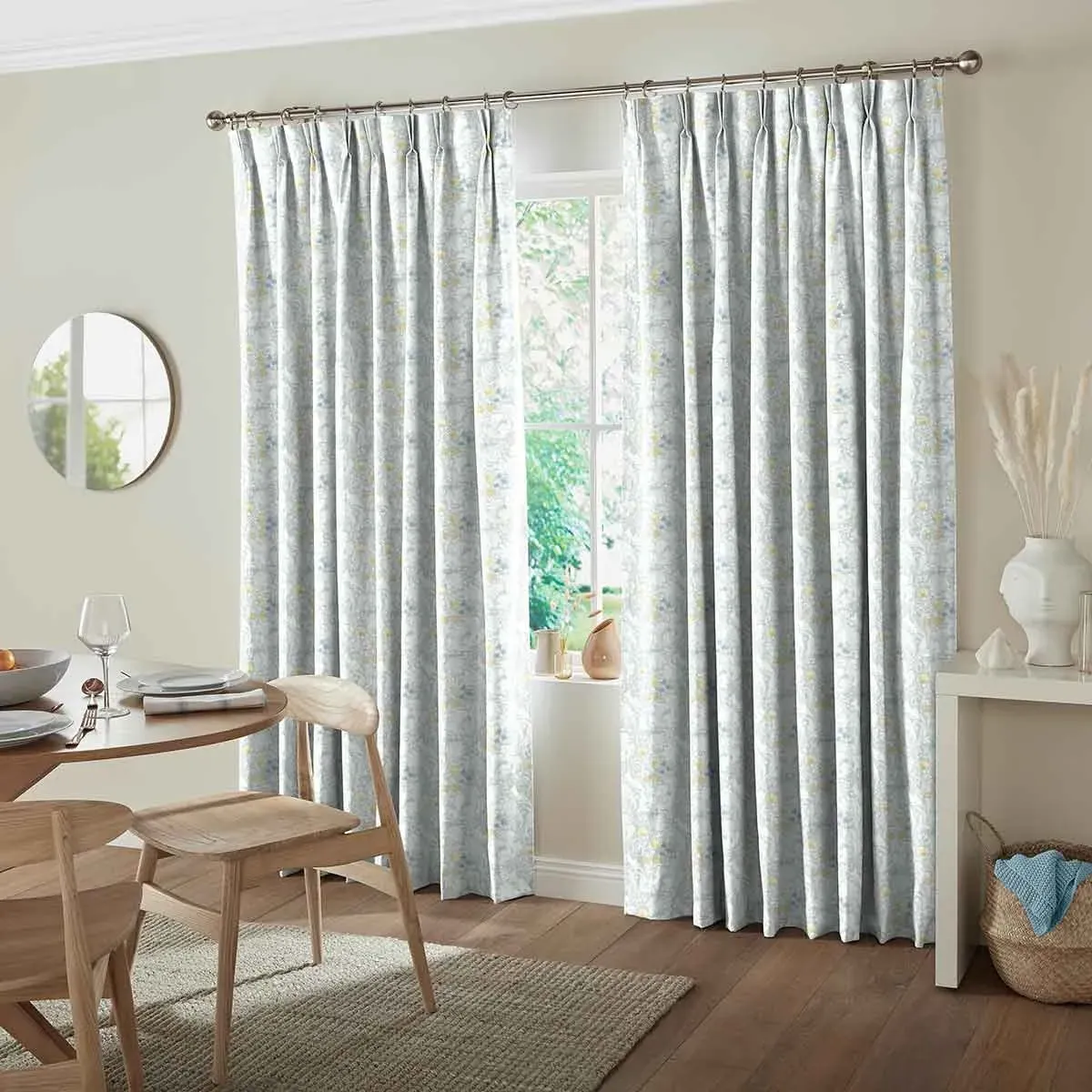 Zouma Curtain - Silver, Cotton