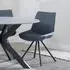 Boden Swivel Dining Chair - Dark Grey, Fabric
