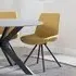 Boden Swivel Dining Chair - Yellow, Fabric