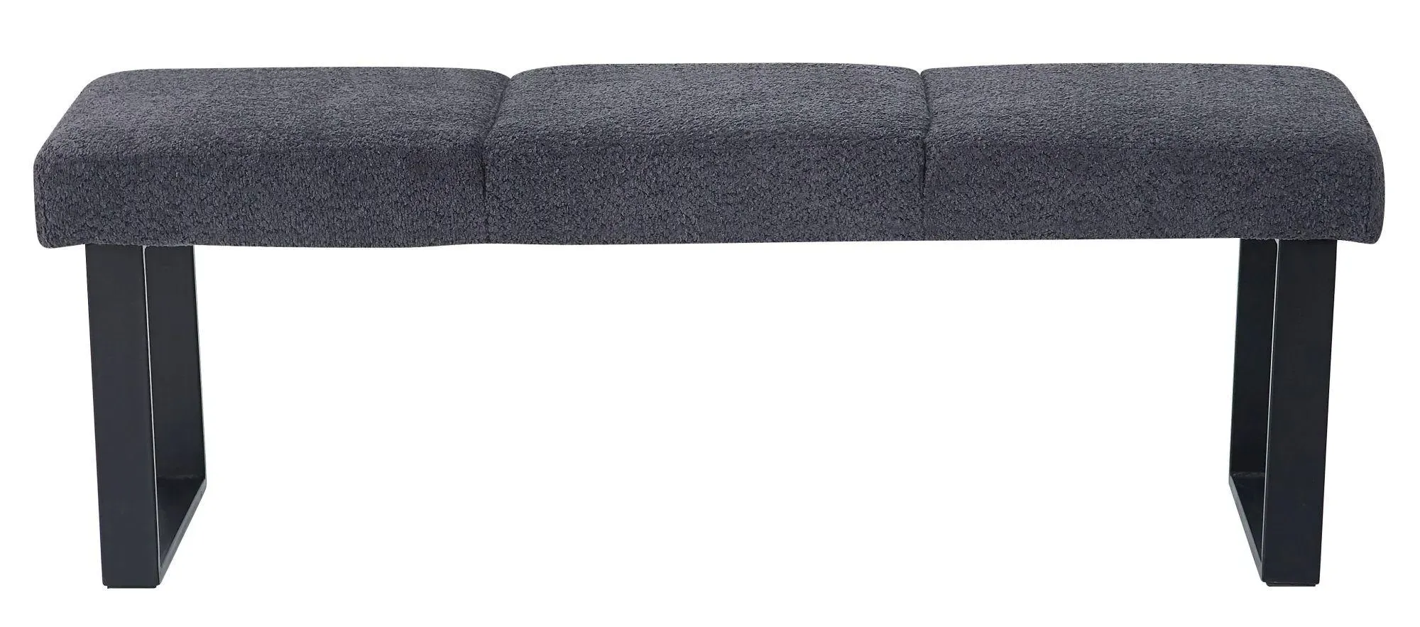 Bronx Dining Bench - Dark Grey, Fabric