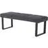 Bronx Dining Bench - Dark Grey, Fabric