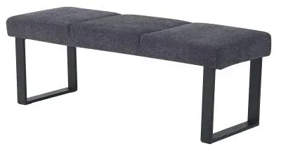 Bronx Dining Bench - Dark Grey, Fabric image
