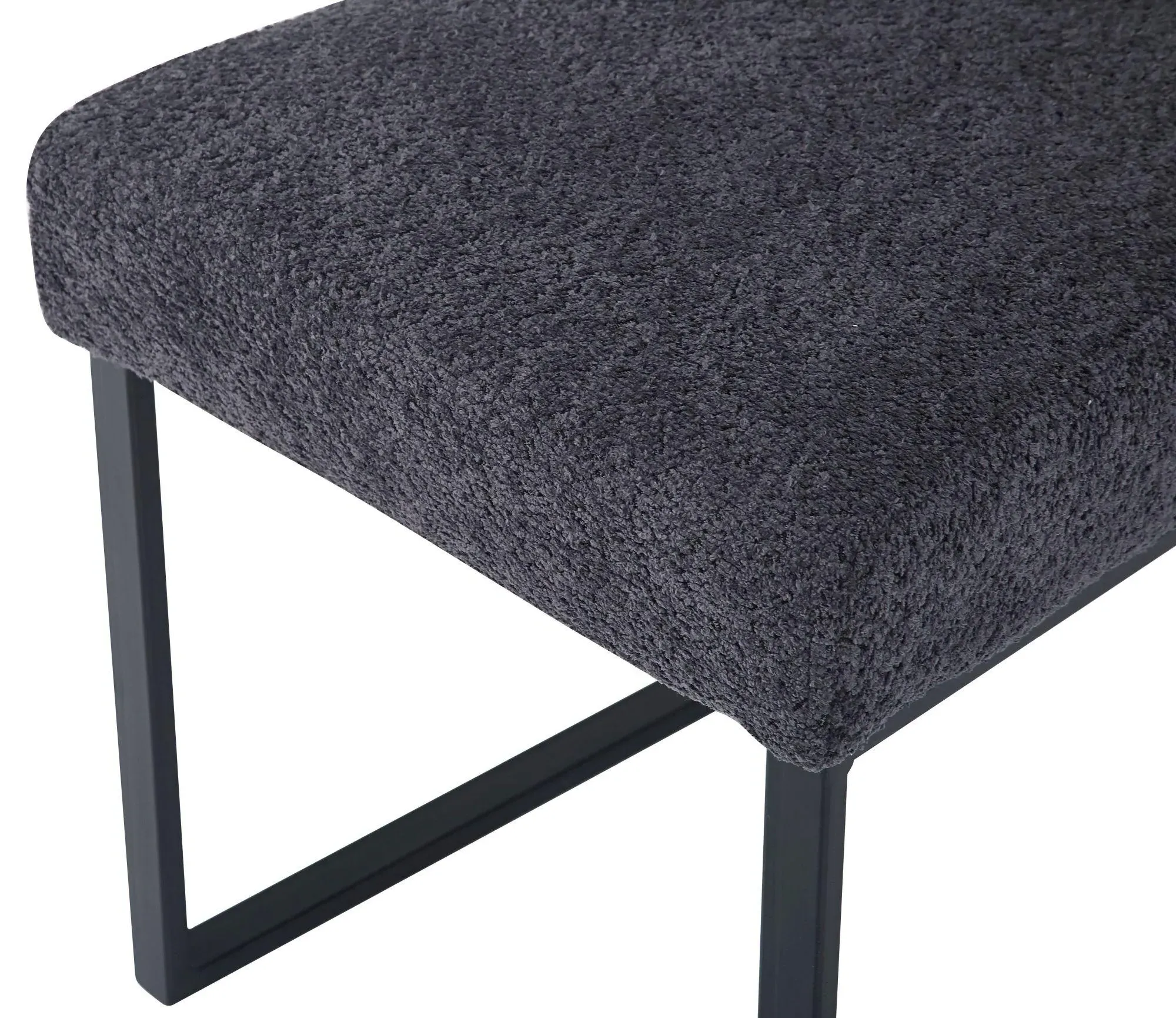 Bronx Fabric Dining Chair - Dark Grey