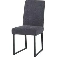Bronx Fabric Dining Chair - Dark Grey
