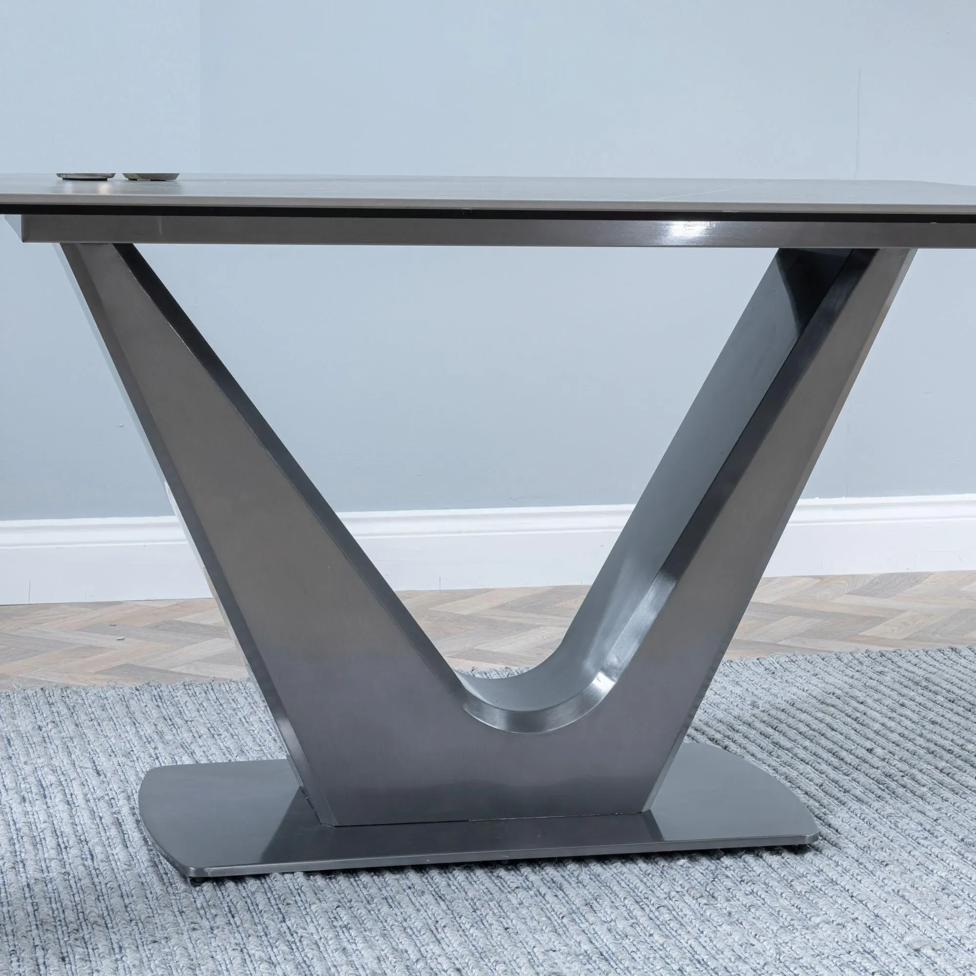 Camilla 4-Seater Dining Set - Grey, Ceramic