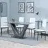 Camilla 4-Seater Dining Set - White, Ceramic