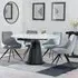 Carrara 4-Seater Round Extending Dining Set - White, Ceramic