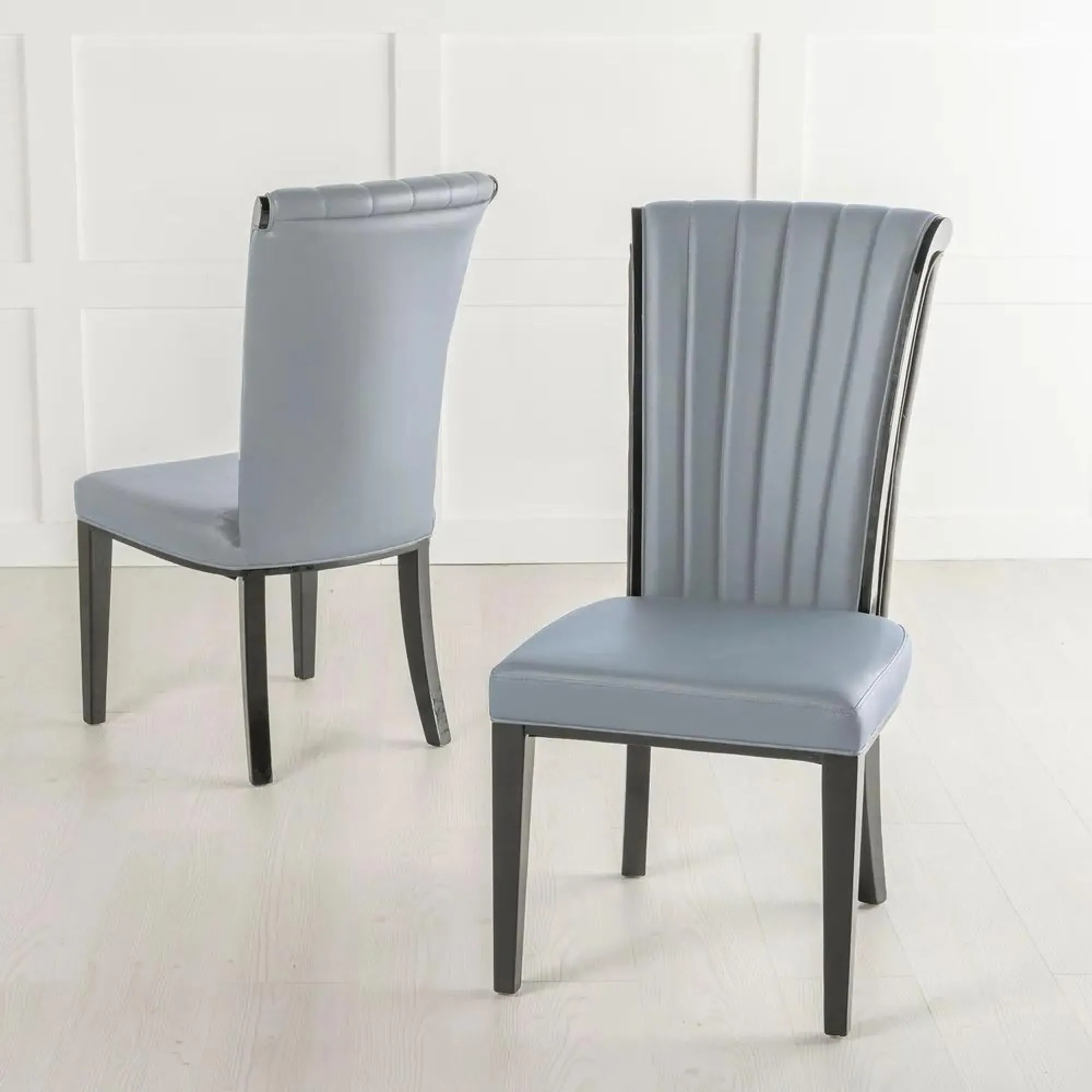 Carrera 4-Seater Round Dining Set with Cadiz Chairs - White, Grey