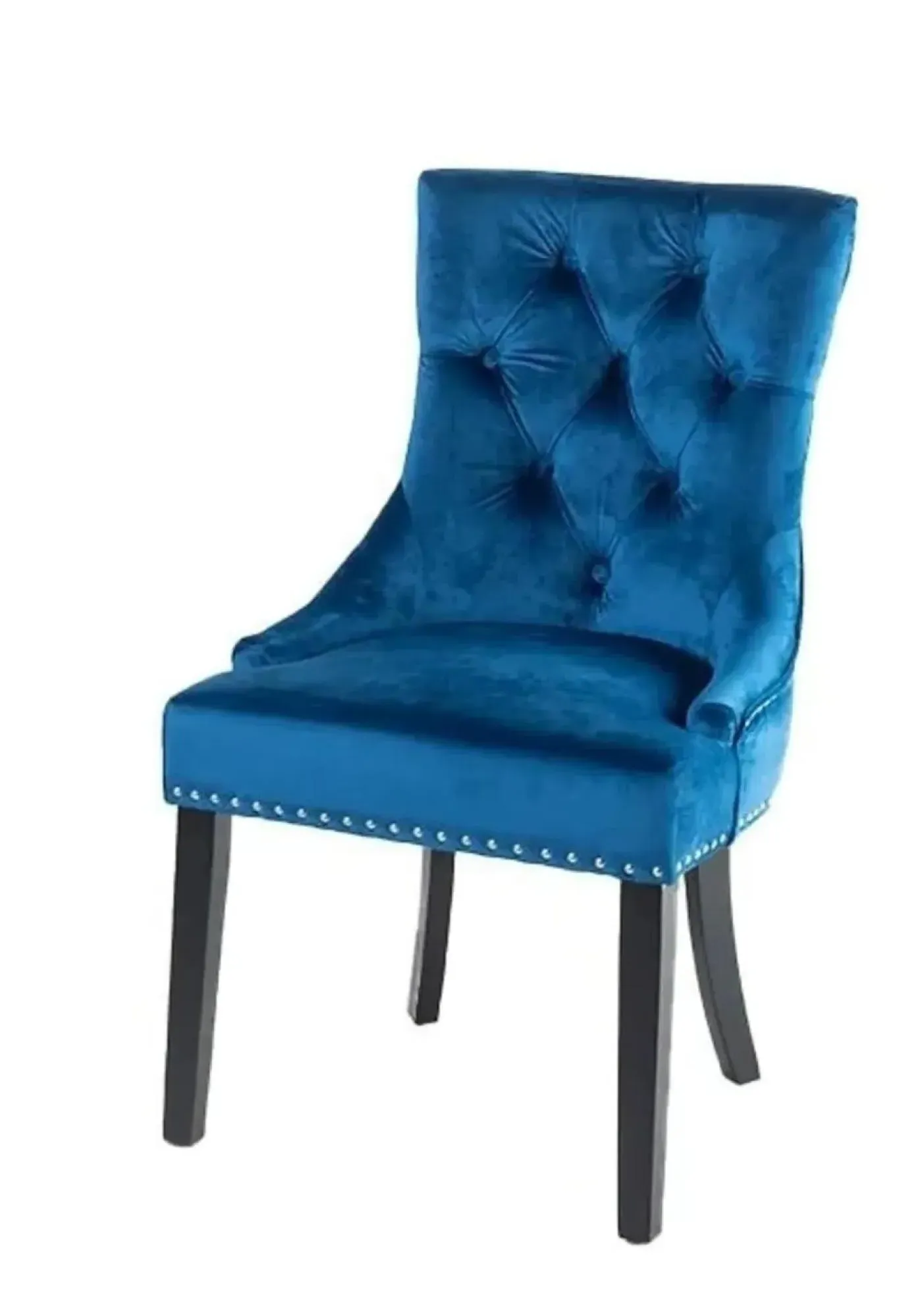 Carrera 4-Seater Round Dining Set with Lion Chairs - White, Blue