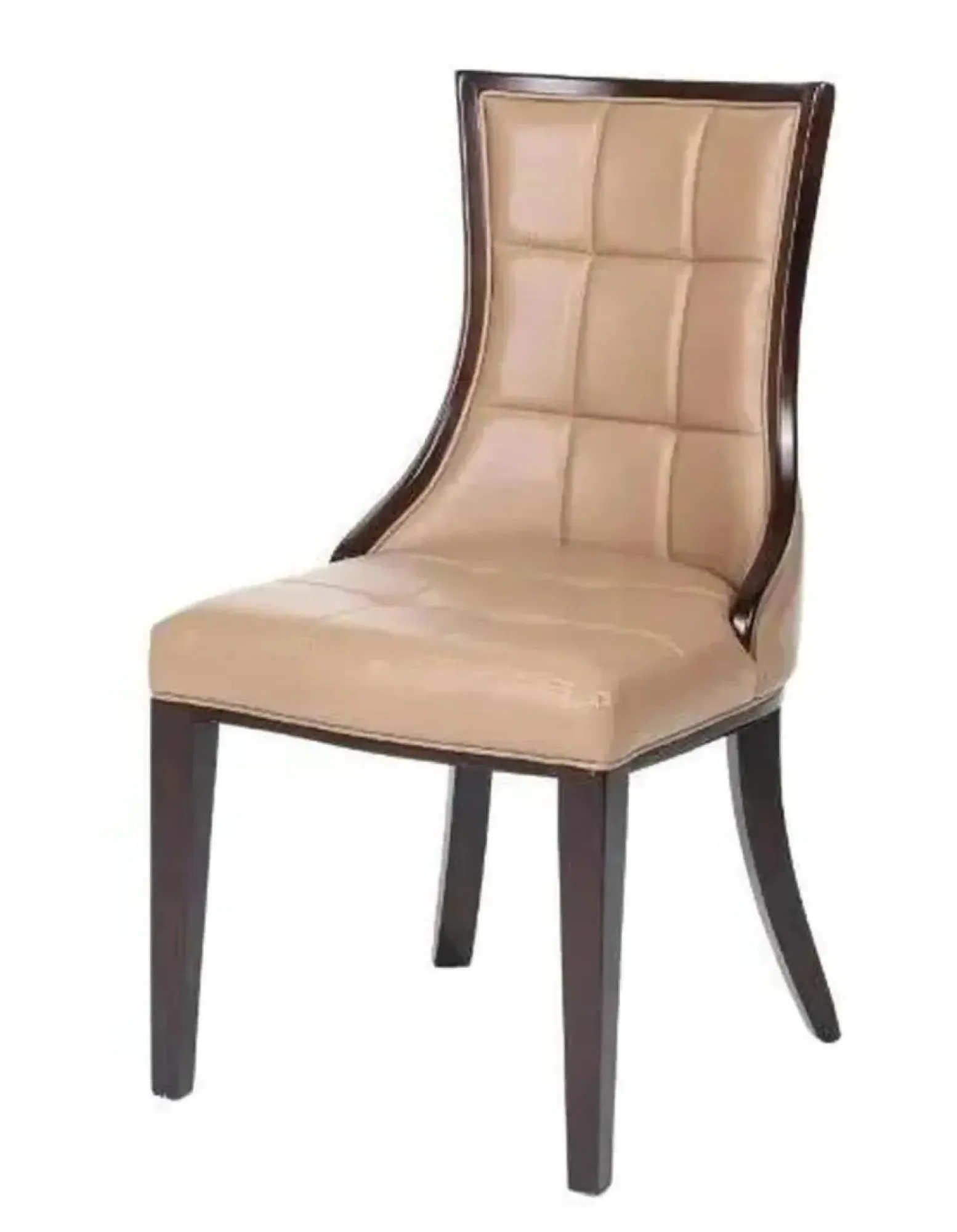 Carrera 4-Seater Round Dining Set with Paris Chairs - White, Leather