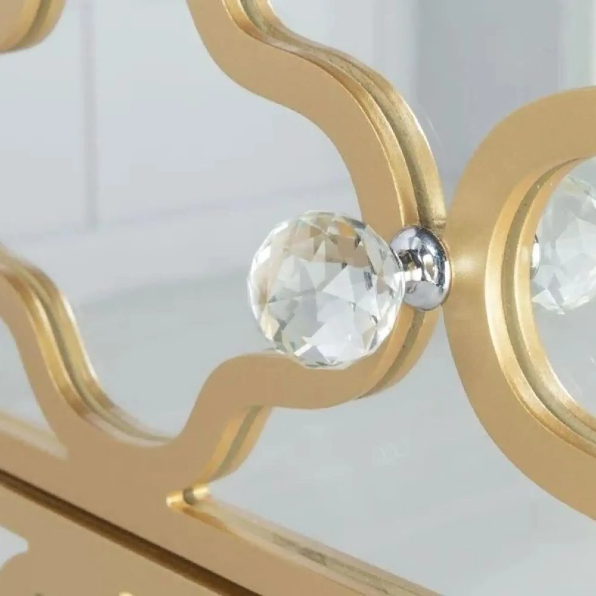 Casablanca 3+2 Drawer Chest - Gold, Mirrored