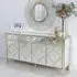 Casablanca 4 Door Large Sideboard - Gold, Mirrored