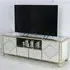 Casablanca Mirrored TV Unit with Storage - Gold