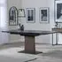 Catalina 6-8 Seater Extendable Dining Table - Black, Ceramic