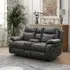 Charlie 2-Seater Electric Recliner Sofa with Console - Grey, Fabric