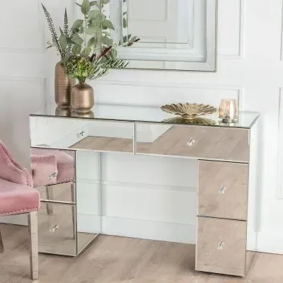 Chelsea 6 Drawer Dressing Table - Mirrored image