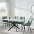 Chopstick Rectangular Dining Set - Green, Glass