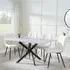 Chopstick Rectangular Dining Set - Grey, Glass