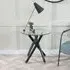 Chopstick Round Side Table - Clear, Glass