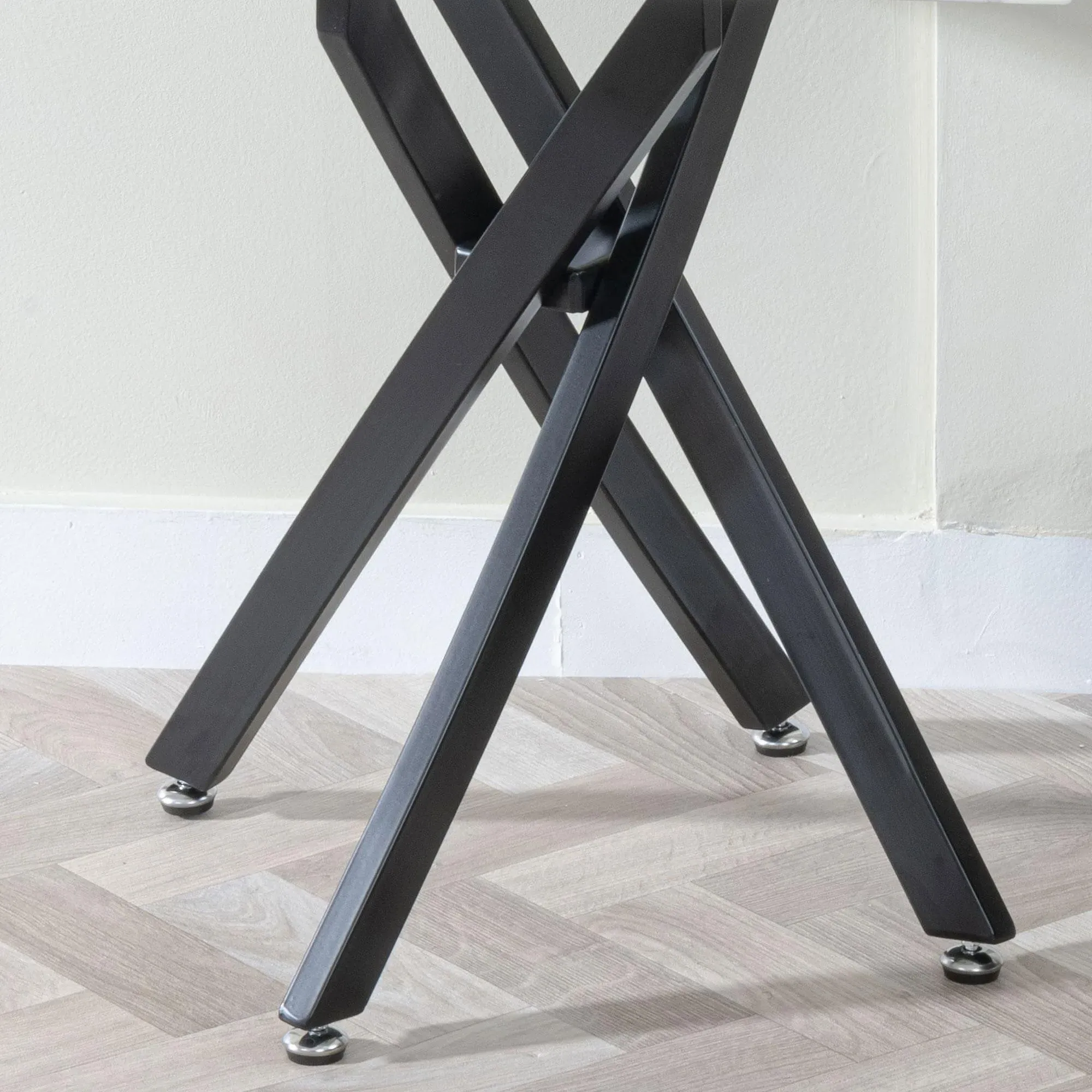 Chopstick Square Side Table - Clear, Glass