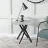 Chopstick Square Side Table - Grey, Glass