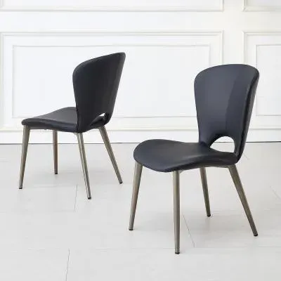 Clooney Dining Chair - Black, Faux Leather image