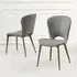 Clooney Dining Chair - Grey, Faux Leather