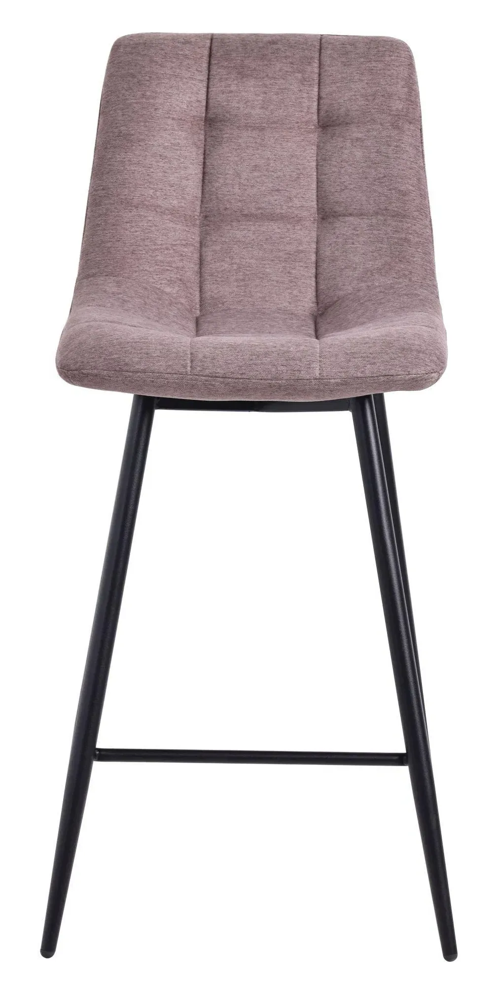 Corona High Back Barstool - Camel, Velvet