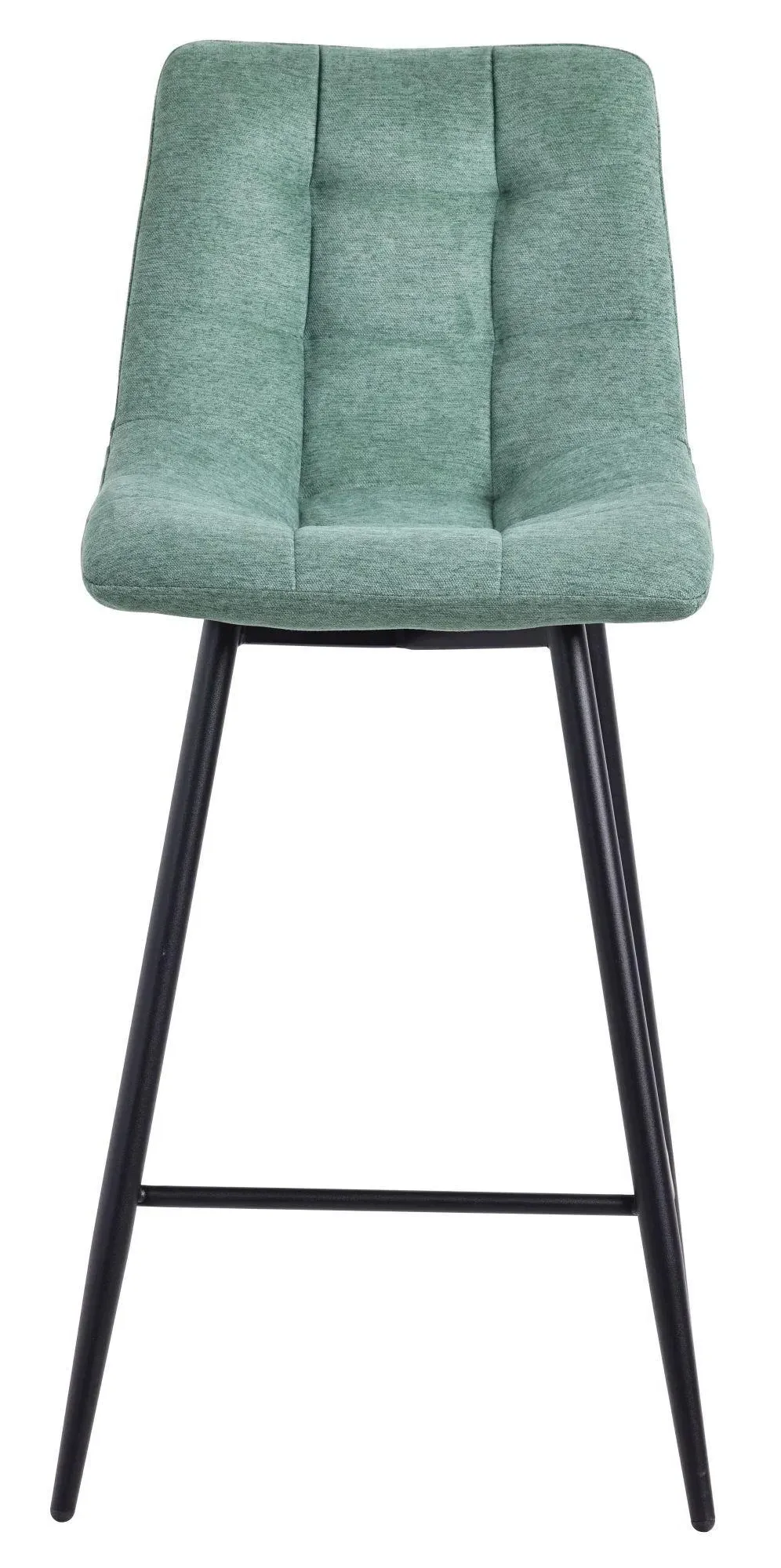 Corona High Back Barstool - Green, Velvet