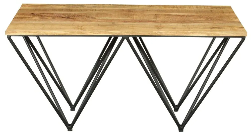 Cosgrove Coffee Table with Hairpin Legs - Rustic, Mango Wood