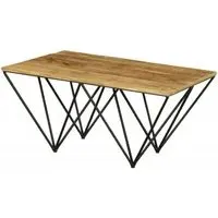 Cosgrove Coffee Table with Hairpin Legs - Rustic, Mango Wood
