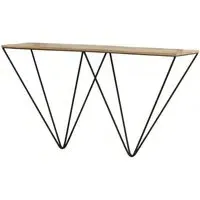 Cosgrove Console Table with Hairpin Legs - Rustic, Mango Wood