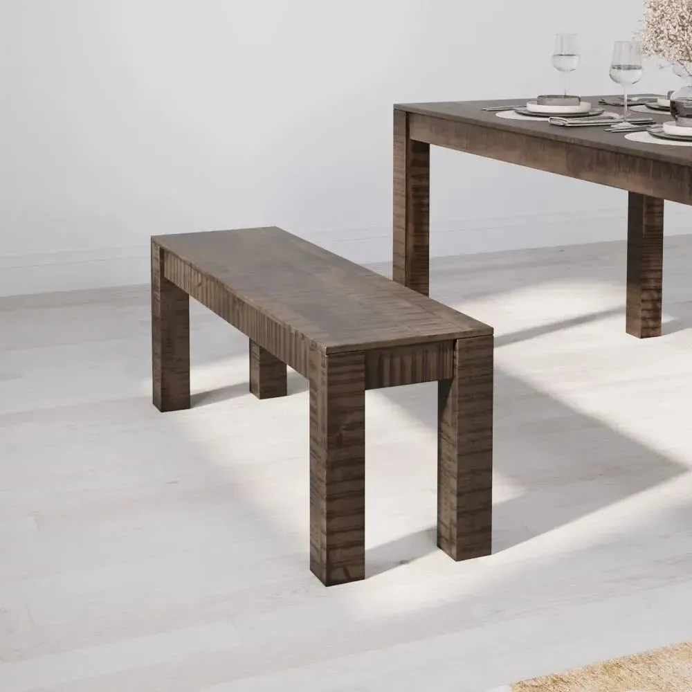 Dakota Dining Bench - Dark Walnut, Mango Wood